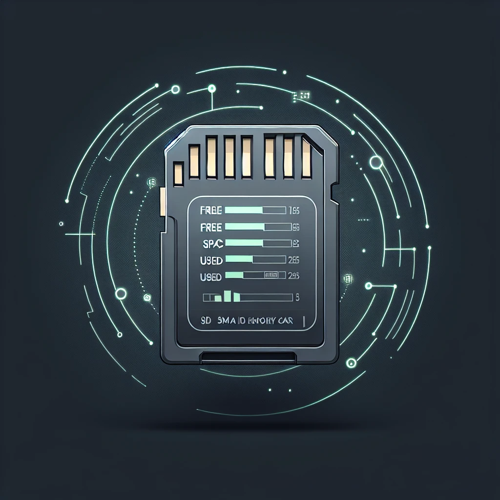 Bagaimana cara memeriksa sisa ruang pada kartu SD saya?